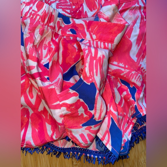Lilly Pulitzer Cocoa Short Tiki Pink Beach Bliss Shorts NWT Large - Picture 3 of 11